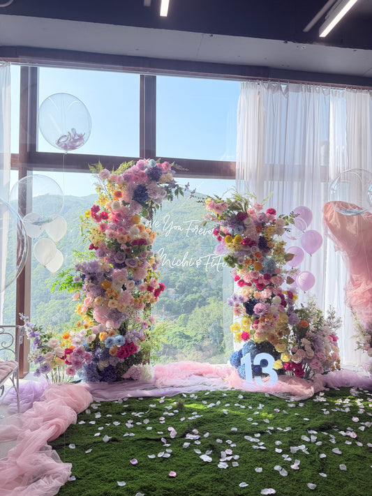 專業花藝氣球場地佈置