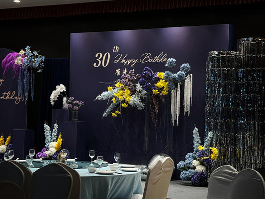 私人訂製高級男士花藝生日佈置Bespoke High-end Men's Floral Birthday Decoration