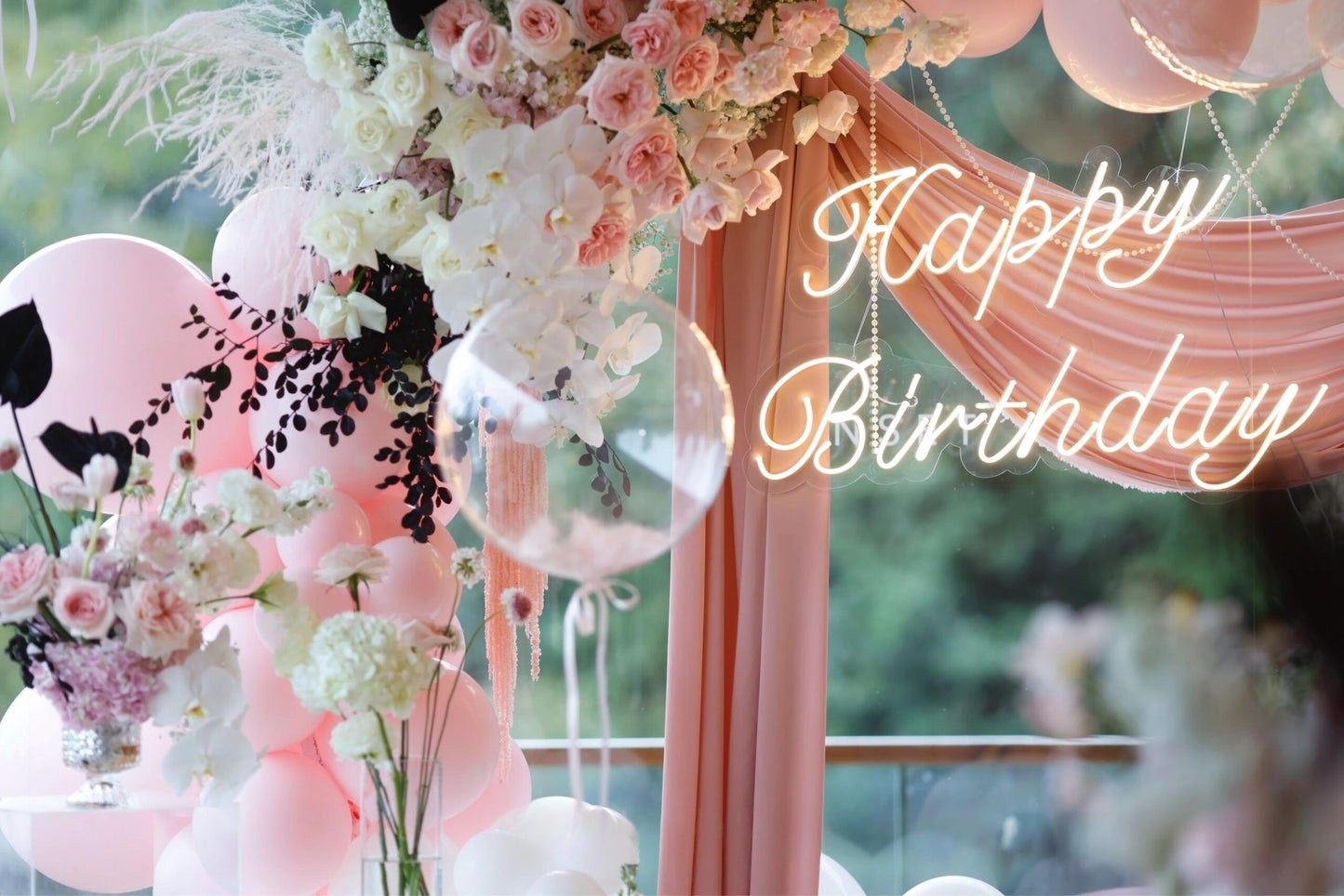 私人訂製氣球鮮花生日派對Bespoke Balloon & Floral Birthday Party