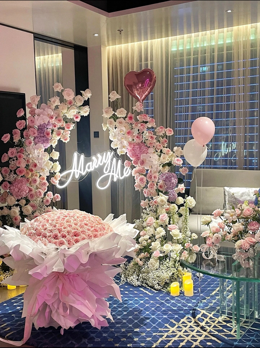 求婚花花拱門套餐