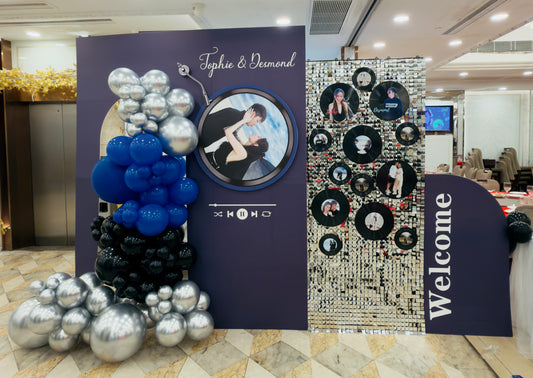 私人訂製黑膠唱片迎賓婚禮佈置Bespoke Vinyl Record Wedding Decoration