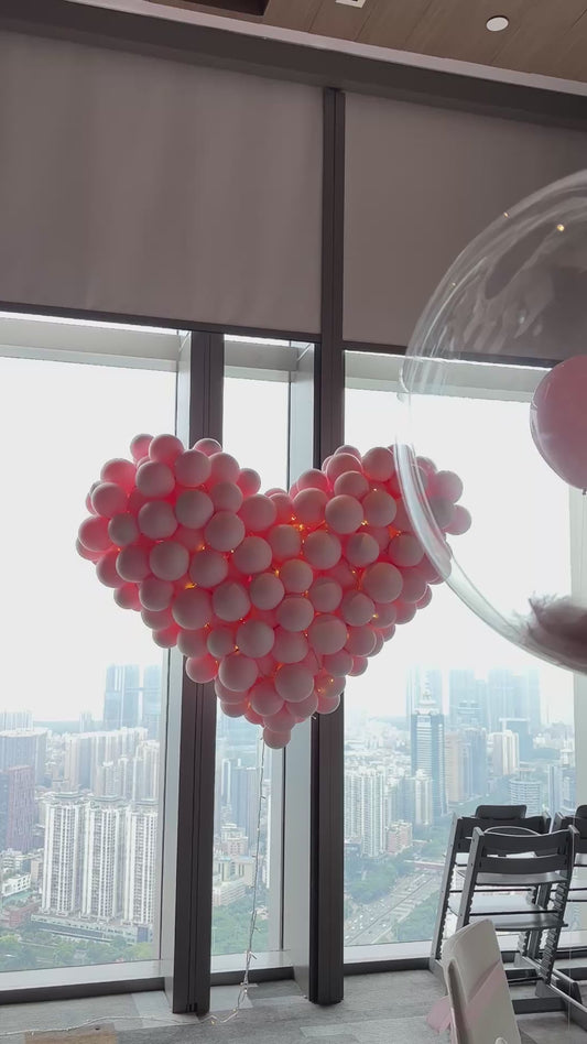 3 D立體心型氣球