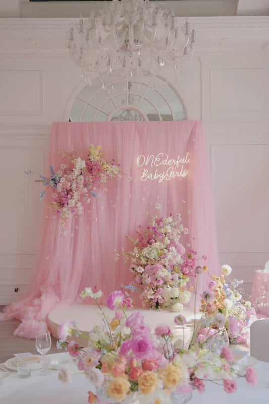 Bespoke 100-day celebration超美粉紅夢幻小公主百日宴